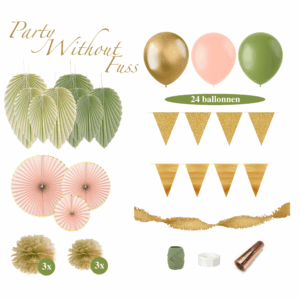 versiering groen goud en meloen