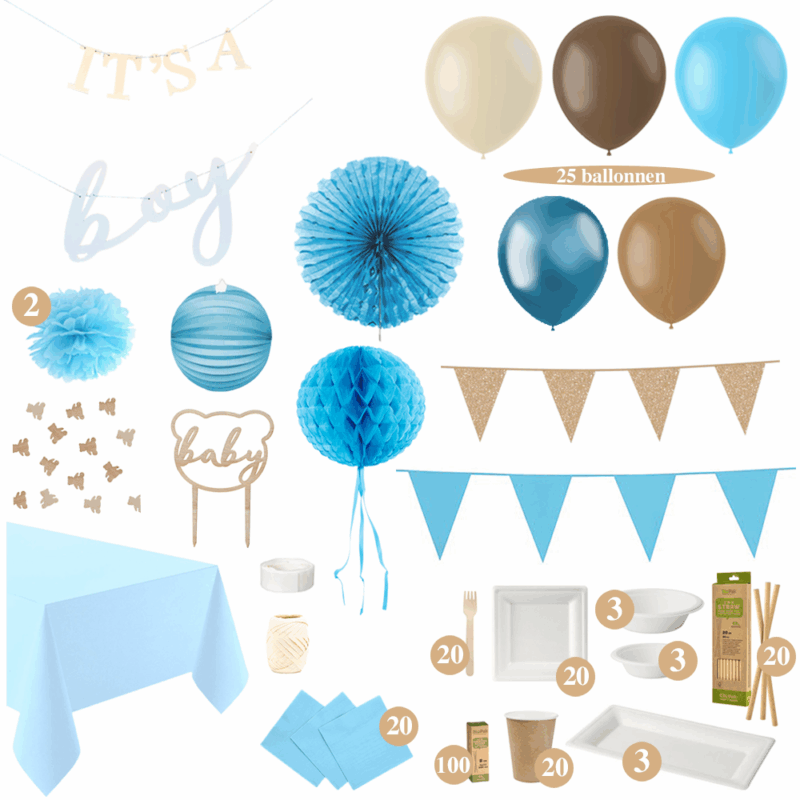 geboorte versiering jongen