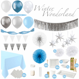 Winter Wonderland - Winter Thema Feest Versiering - Frozen Feestpakket