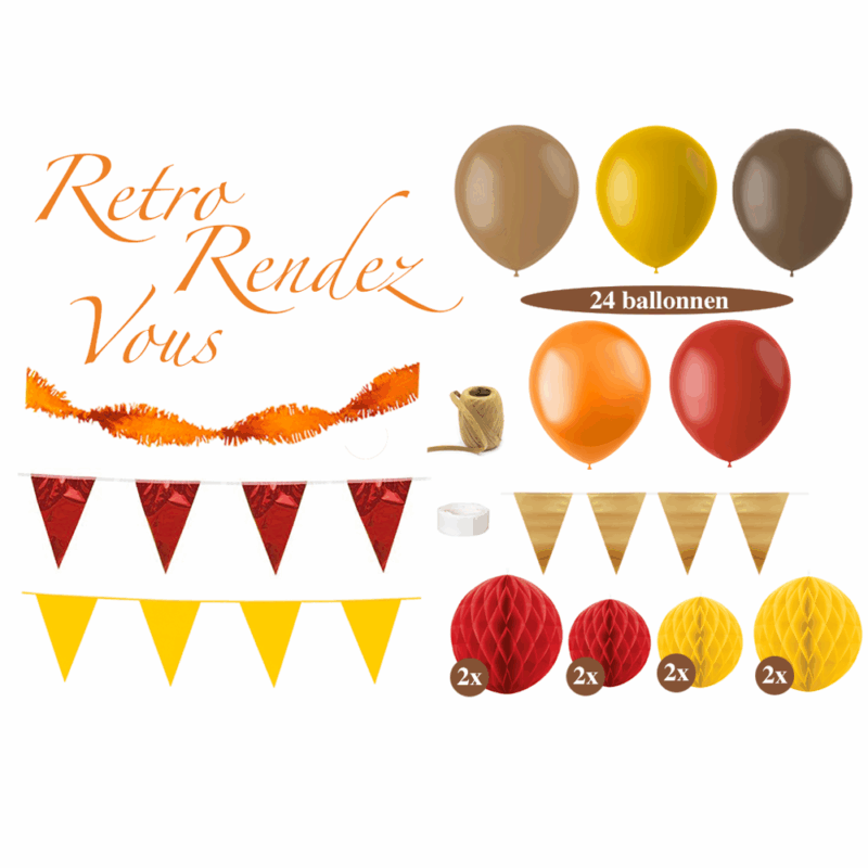 70s Party Feest Versiering