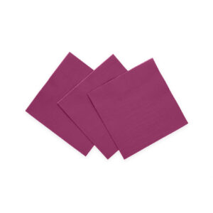 Paarse Servetten 3-laags FSC Papier - 24 × 24 cm - 20 stuks