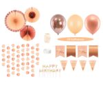 verjaardag versiering Peach rosegoud