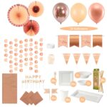 verjaardag versiering rosegoud Peach