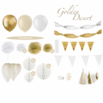 Golden Desert - Bruiloft Versiering - Goud, Beige en Wit