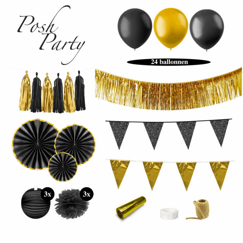 versiering zwart goud