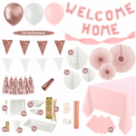 Whole Lotta Rosy - Welkom Thuis Versiering Pakket - Rose Goud en Wit