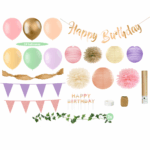 Pastel Verjaardag Versiering Pakket