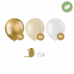 ballonnen goud wit creme