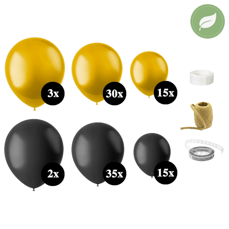 ballonnenboog zwart goud