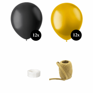 ballonnen zwart goud