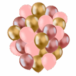 ballonnen rosegoud roze goud