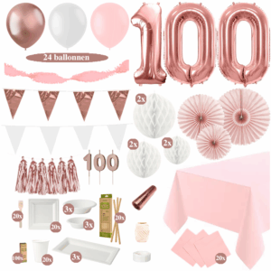 100 jaar versiering rosegoud