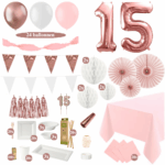 15 jaar versiering rosegoud