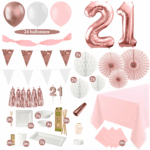 21 jaar versiering rosegoud
