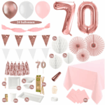 70 jaar versiering rosegoud