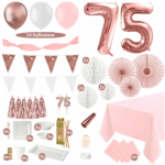 75 jaar versiering rosegoud