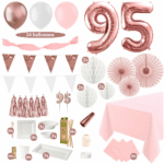 95 jaar versiering met tafeldecoratie