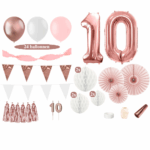 10 jaar versiering rosegoud