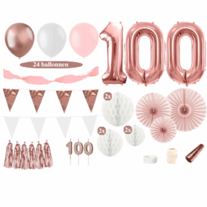 100 jaar versiering rosegoud