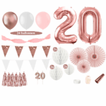 20 jaar versiering rosegoud