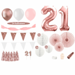21 jaar versiering rosegoud