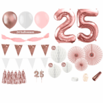 25 jaar versiering rosegoud