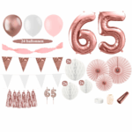 65 jaar versiering rosegoud