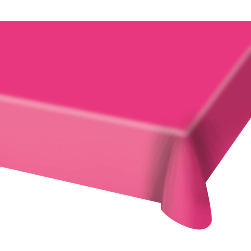 roze plastic tafelkleed